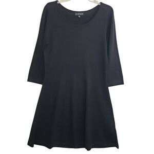 My Michelle Women's XL Knee Length Black Dress